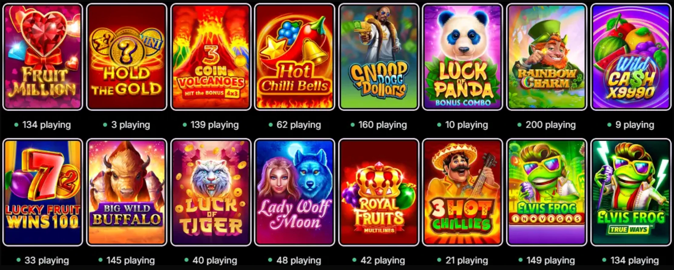 Daytona Spin game selection